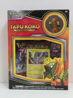 2017 Pokemon Tapu Koko Pin Collection Factory Sealed Box - Image 1