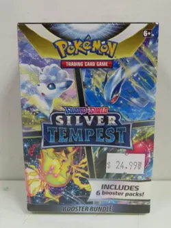 2022 Pokemon Sword & Shield Silver Tempest Factory Sealed Booster Bundle Box - Image 1