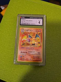Pokemon Charizard Base Set Japanese Holo Rare #006 Cgc 4 - Image 1