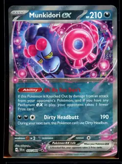 2024 Scarlet & Violet Series - Shrouded Fable Munkidori ex #37 Double Rare Holo - Image 1
