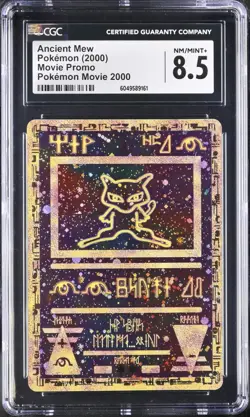 CGC 8.5 NM MINT + Ancient Mew Holo Holographic Pokemon 2000 WOTC Movie Promo - Image 1