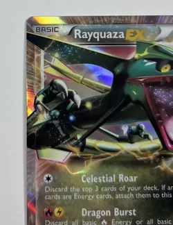 Rayquaza EX 85/124 Dragons Exalted Ultra Rare Pokemon LP - Image 4