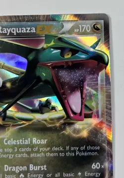 Rayquaza EX 85/124 Dragons Exalted Ultra Rare Pokemon LP - Image 5
