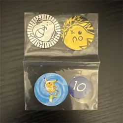 Pokemon League Promo Pikachu & Chansey Token Toys R Us Wizards Pokemon TCG 1999 - Image 1