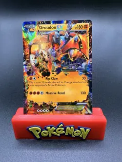 Groudon EX 85/160 Ultra Rare Pokemon TCG XY - Primal Clash NM - Image 1