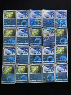 2025 Pokemon TCG S-Chinese Gem Pack Vol.2 CBB2C Glaceon Ball Holo Lot*20 BL25 - Image 2