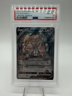 Pokemon Crown Zenith GG48/GG70 Zacian V Full Art PSA 10 Gem Mint - Image 1