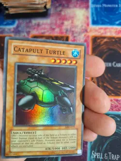 Yu-Gi-Oh! Catapult Turtle MRD-EN075 Super Rare OG Unlimited MP Foil Shift - Image 3