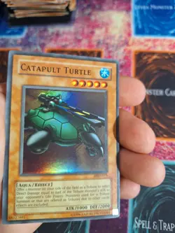 Yu-Gi-Oh! Catapult Turtle MRD-EN075 Super Rare OG Unlimited MP Foil Shift - Image 4