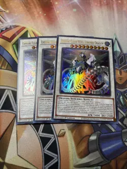 3x Yugioh Crystal Clear Wing Synchro Dragon RA04-EN059 Ultra Rare 1st Edition NM - Image 1