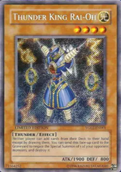 Yugioh! HP Thunder King Rai-Oh - YG02-EN001 - Secret Rare - Limited Edition Heav - Image 1