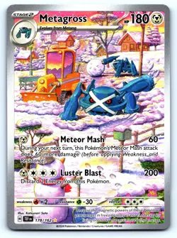 Metagross Illustration Rare #178/162 Temporal Forces Pokemon TCG - Image 1