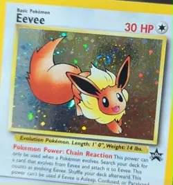 Eevee 11/53 Wotc Black Star Promo Holo Rare Pokemon TCG Vintage *Swirl* - Image 4