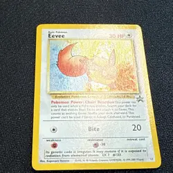 Pokemon TCG WOTC Eevee 11 Black Star Promo Holo NM - Image 2