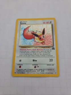 Pokemon TCG Eevee Black Star Promo Holo WOTC #11 LP - Image 1