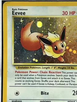 Eevee 11 Unlimited Black Star Promo Holo Pokemon TCG #1 - Image 2