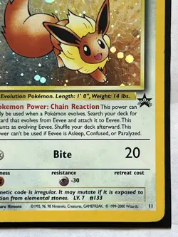 Eevee 11 Unlimited Black Star Promo Holo Pokemon TCG #1 - Image 4