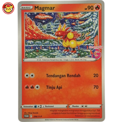 Magmar Promo 296/S-P Gramedia Stamp Pokemon Indonesia - Image 1