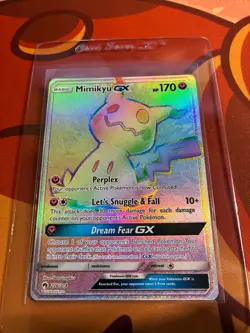 Pokemon Mimikyu GX 226/214 Rainbow Hyper Secret Rare Lost Thunder - LP - Image 2