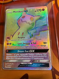 Pokemon Mimikyu GX 226/214 Rainbow Hyper Secret Rare Lost Thunder - LP - Image 4