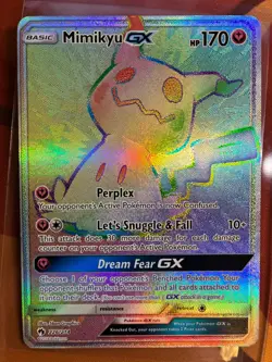 Pokemon Mimikyu GX 226/214 Rainbow Hyper Secret Rare Lost Thunder - LP - Image 5