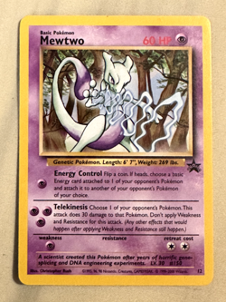 Mewtwo Wizards Promo 12/53 WoTC 2000 Nintendo Power Magazine Pokemon Card Rare - Image 1