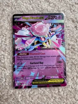 Mega Diancie ex Double Rare Pokemon PFL: Phantasmal Flames 041/094 NM - Image 1