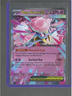 Mega Diancie ex Double Rare Pokemon PFL: Phantasmal Flames 041/094 NM - Image 1