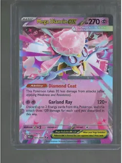 Mega Diancie ex Double Rare Pokemon PFL: Phantasmal Flames 041/094 NM - Image 1