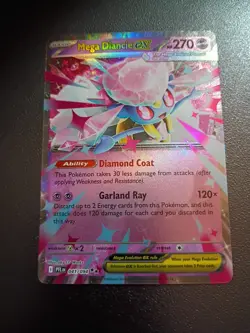Pokemon TCG Mega Diancie ex 041/094 Me02: Phantasmal Flames Double Rare Holo NM - Image 1