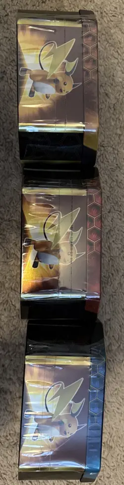 Pokemon Hidden Fates Charizard, Gyarados, Raichu GX Tins Sealed Set of 3 - Image 3