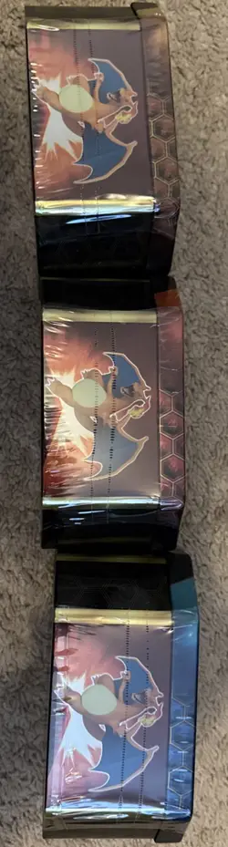 Pokemon Hidden Fates Charizard, Gyarados, Raichu GX Tins Sealed Set of 3 - Image 5