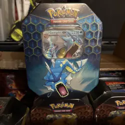 Pokemon Hidden Fates GX Tins Art Set of 3 Sealed - Charizard Raichu Gyarados - Image 4