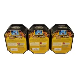 Pokemon Hidden Fates GX Tins Art Set of 3 Sealed Charizard Raichu Gyarados - Image 2