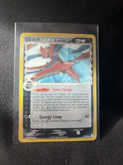 Pokemon TCG Holographic Deoxys (Attack) EX Holon Phantoms 3/110 Holo Rare MP/HP - Image 1