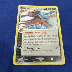 Pokemon TCG Holographic Deoxys (Attack) EX Holon Phantoms 3/110 Holo Rare MP/HP - Image 1