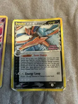 Pokemon TCG Holographic Deoxys (Attack) EX Holon Phantoms 3/110 Holo Rare MP - Image 1