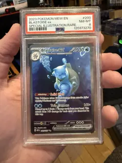 Blastoise Ex 200/165 Special Illustration Rare Pokemon Card PSA 8 - Image 1