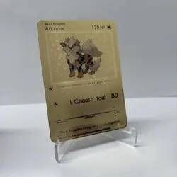 Arcanine 120HP Metal Pokemon Card-Collectible Gift Display - Image 1