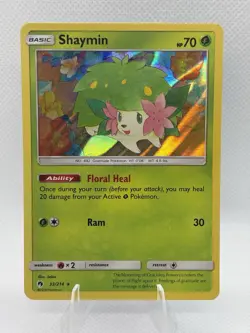[NM] Shaymin Holo 33/214 Pokemon Card Lost Thunder Near Mint Minus - Image 1