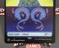 MTG Island- DAMAGED -Secret Lair Drop Magic the Gathering Card # 386 - Image 4