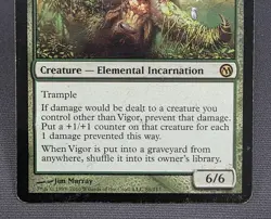 MTG Vigor- DAMAGED -Duels of the Planeswalkers Magic the Gathering Card # 088 - Image 4