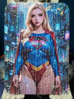 1/1 Only 1 Made Supergirl Cyberpunk Matrix Japan Southern Customs Waifu Card - Image 1