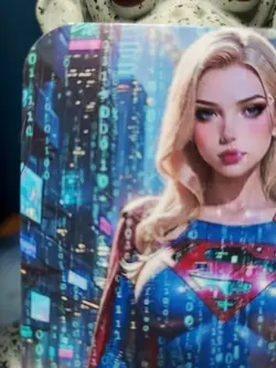 1/1 Only 1 Made Supergirl Cyberpunk Matrix Japan Southern Customs Waifu Card - Image 2