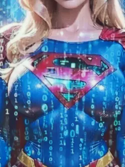 1/1 Only 1 Made Supergirl Cyberpunk Matrix Japan Southern Customs Waifu Card - Image 4