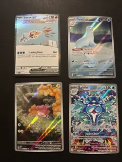 Pokemon TCG: SV/ME 4 Card IR Lot - Image 1