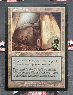 MTG Cabal Coffers- DAMAGED -Torment Magic the Gathering Card # 139 - Image 1