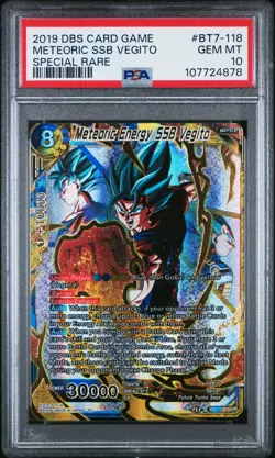 Meteoric Energy SSB Vegito BT7-118 SPR FOIL Dragon Ball Super Card Game PSA 10 - Image 1