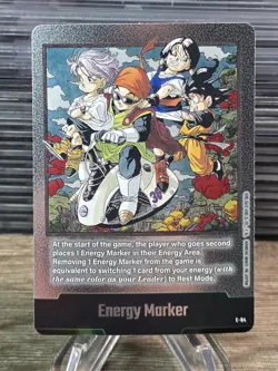 Energy Marker E-84 Silver Manga Booster 02 Dragon Ball Fusion TCG Card - Image 1