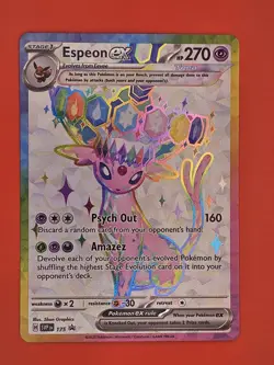 Espeon ex 175 SVP Black Star Promo Prismatic Evolutions Pokemon Card - Image 1